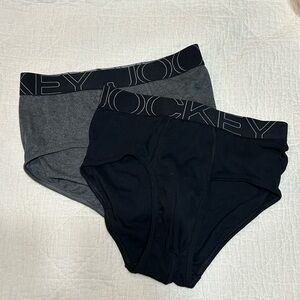 Jockey Men's Black and Gray Underwear Set